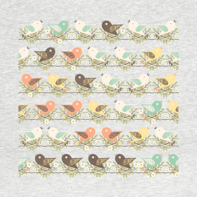 Assorted birds pattern by Gaspar Avila